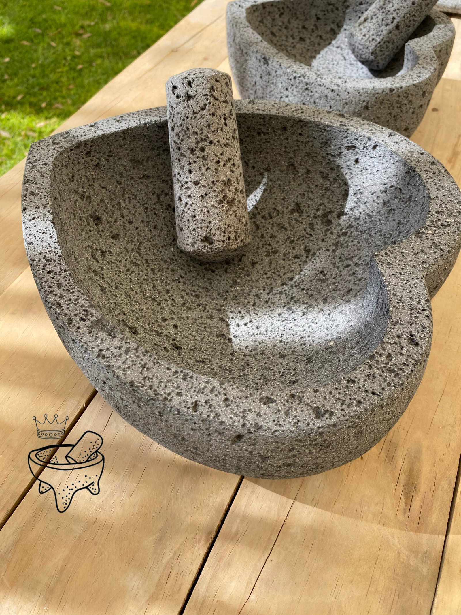 Molcajete En Forma De Corazón 25CM/10IN - Image 2