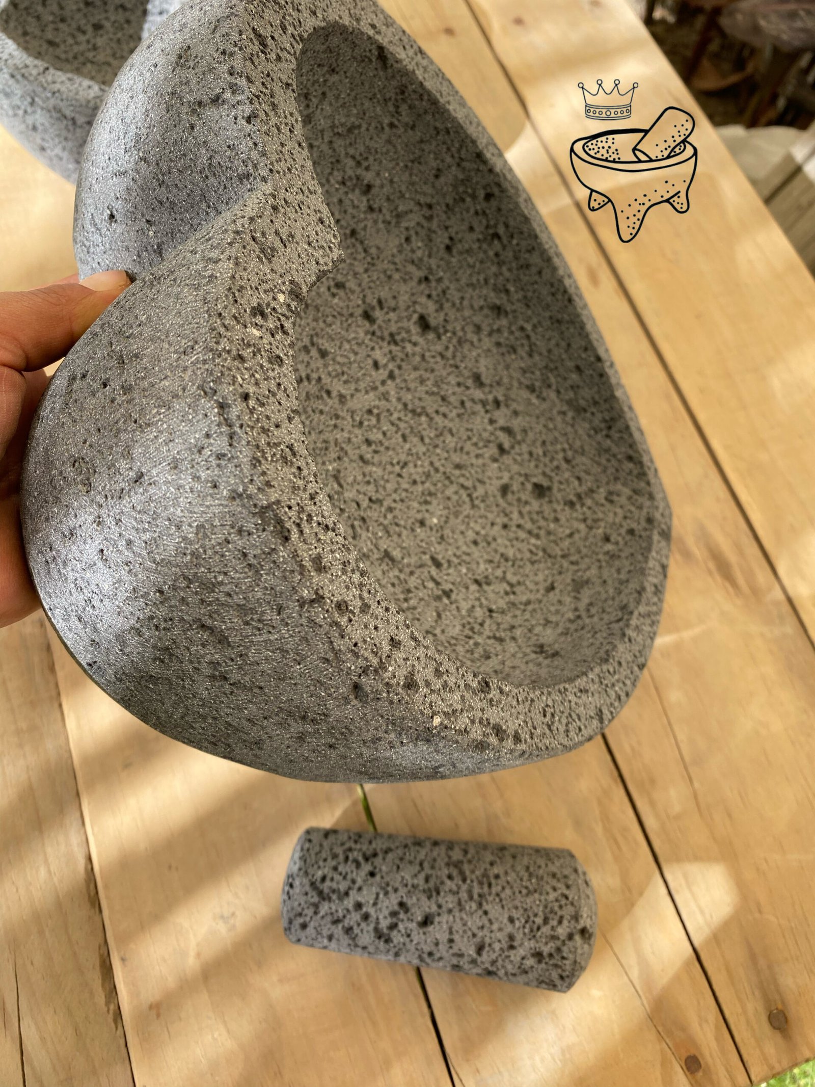 Molcajete En Forma De Corazón 25CM/10IN - Image 5