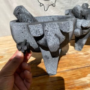 Molcajete Tradicional 20CM/8” + Mini-Molcajete 2.5CM