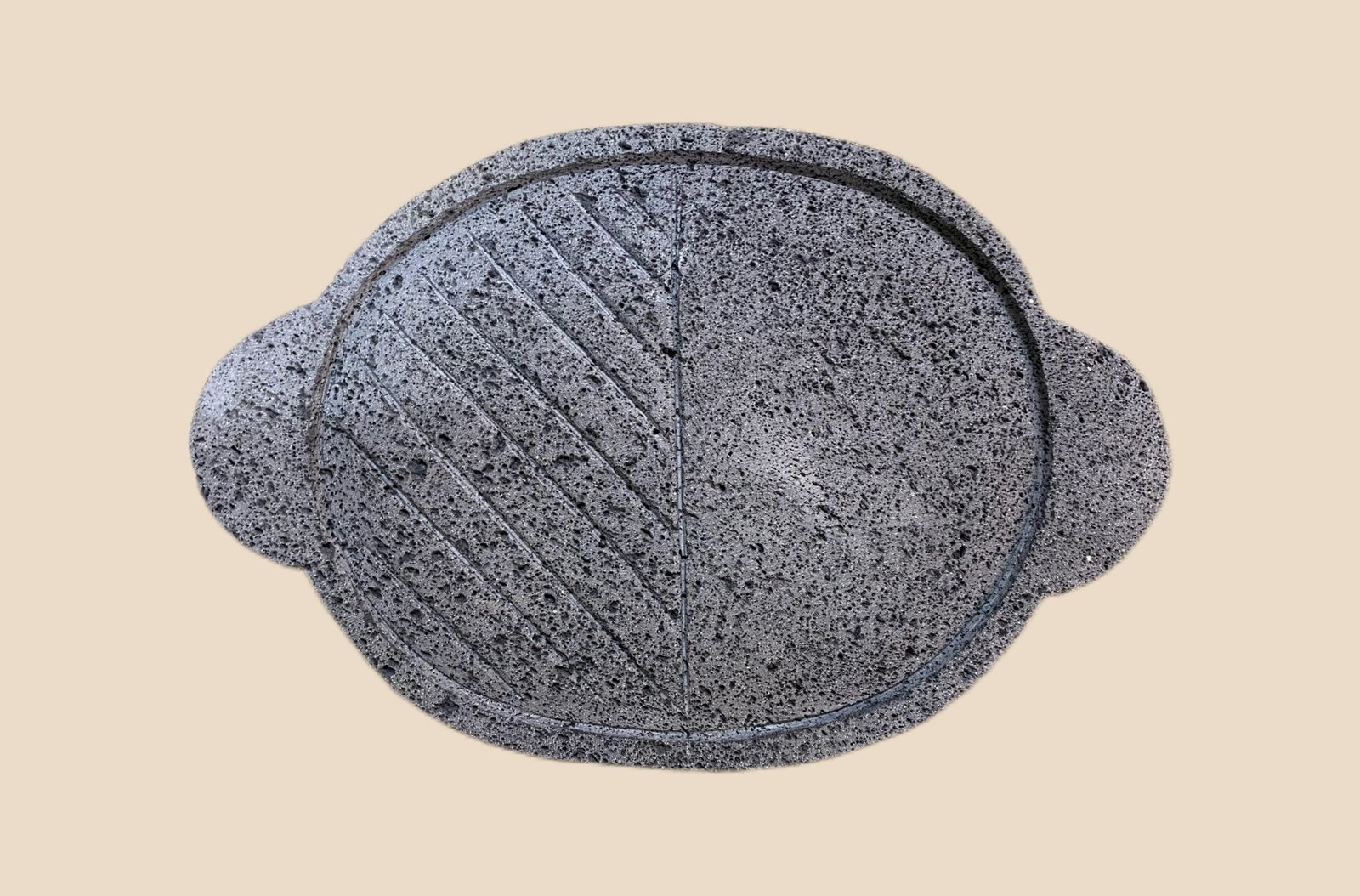 Comales de piedra volcánica