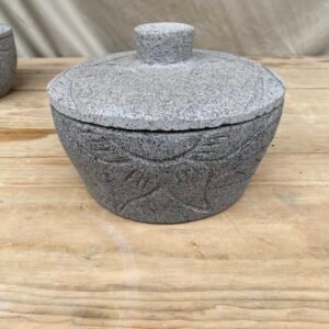 Molcajete Cuenco 8”/20CM Con Tapa