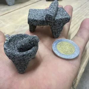 Set Mini-Molcajete 2.5CM + Mini-Metate 4CM
