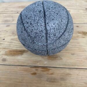 Molcajete Balón Basquetbol 8”/20CM Piedra Negra Volcánica