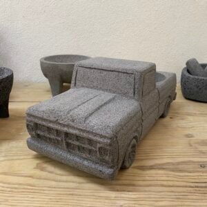 Molcajete Ford F100 1972 6”/12.5CM Piedra Volcánica Poro Cerrado