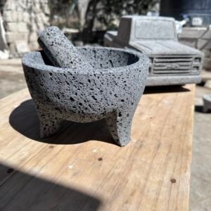 Molcajete Tradicional 8”/20CM 800ML Con Temolote