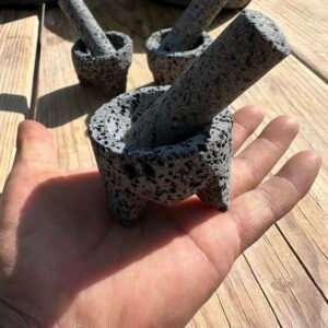 Set 3 Mini-Molcajetes 5CM Con Temolote
