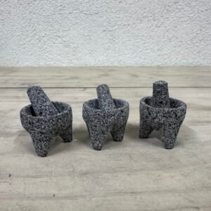 3 Mini-Molcajete 2.5CM Con Temolote