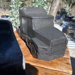 Molcajete Tráiler Piedra Volcánica Poro Cerrado