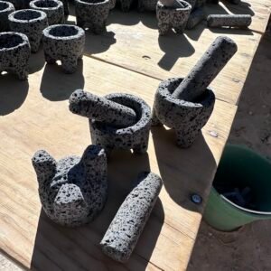 3 Mini Molcajete 5CM Con Temolote