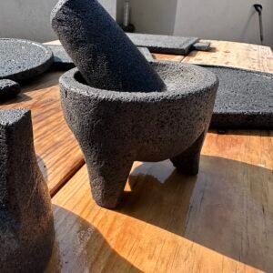 Molcajete-Mortero 5”/12.5CM Capacidad 180ML Con Temolote