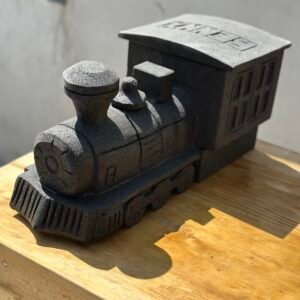 Molcajete Locomotora Vapor Tamaño Escala Piedra Volcánica Poro Cerrado