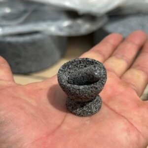 Mini Molcajete Copa 1”/2.5CM Piedra Volcánica