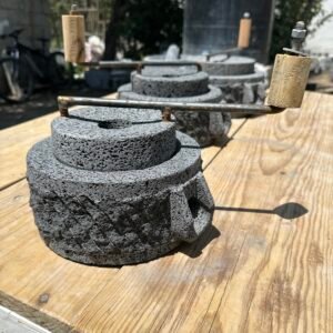 Molino Piedra Volcánica 8”/20CM Para Cafe, Cacao Y Semillas