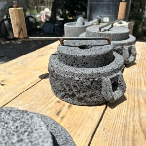 Molino Piedra Volcánica 9”/22.5CM Para Cacao, Café y Granos En General